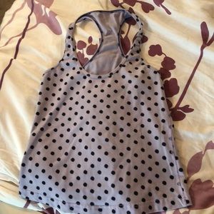 Lululemon Purple Polka Dot Tank Top